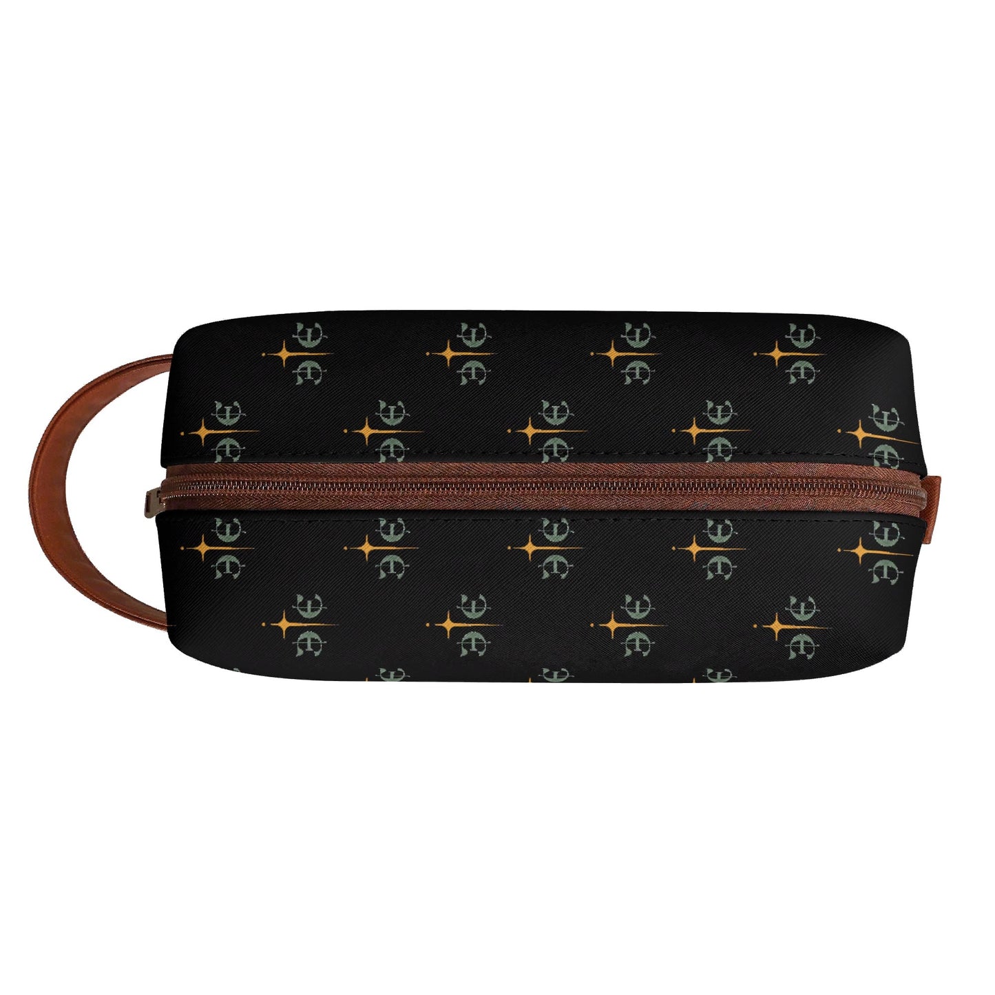 Travel PU Leather Toilettrie Bag Makeup Cosmetics Organizer