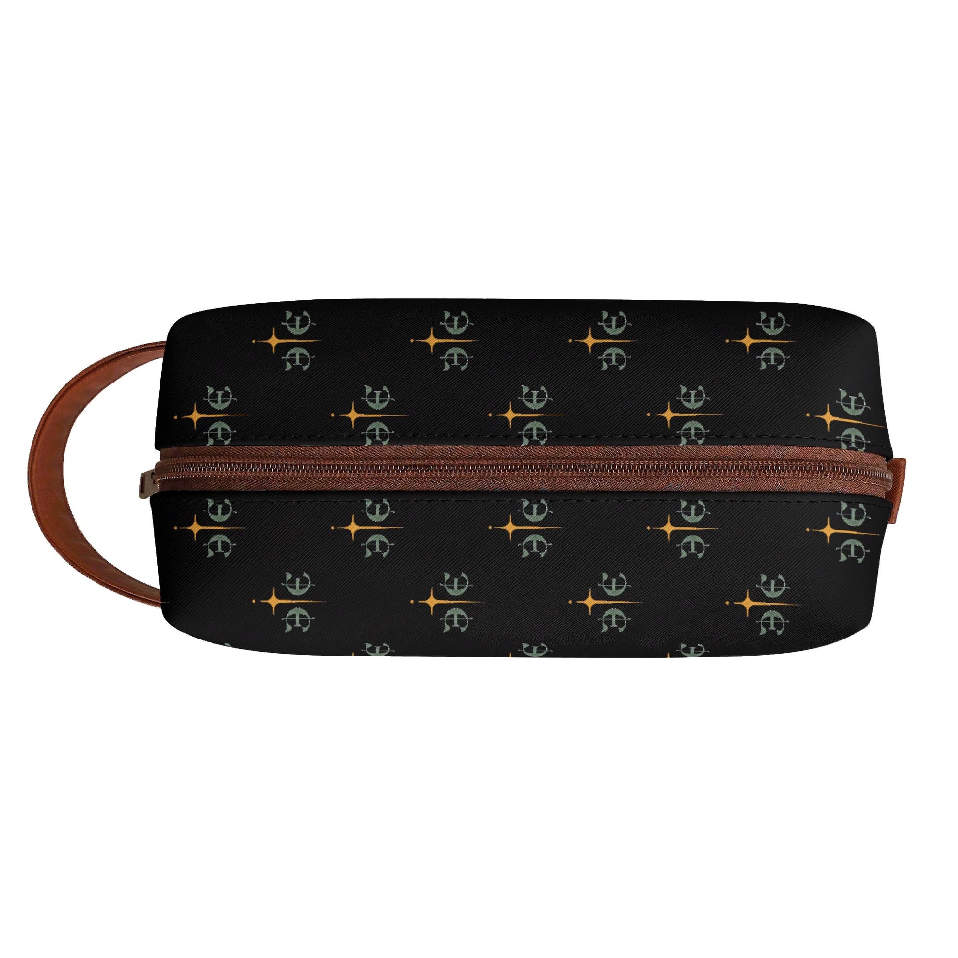 Travel PU Leather Toilettrie Bag Makeup Cosmetics Organizer