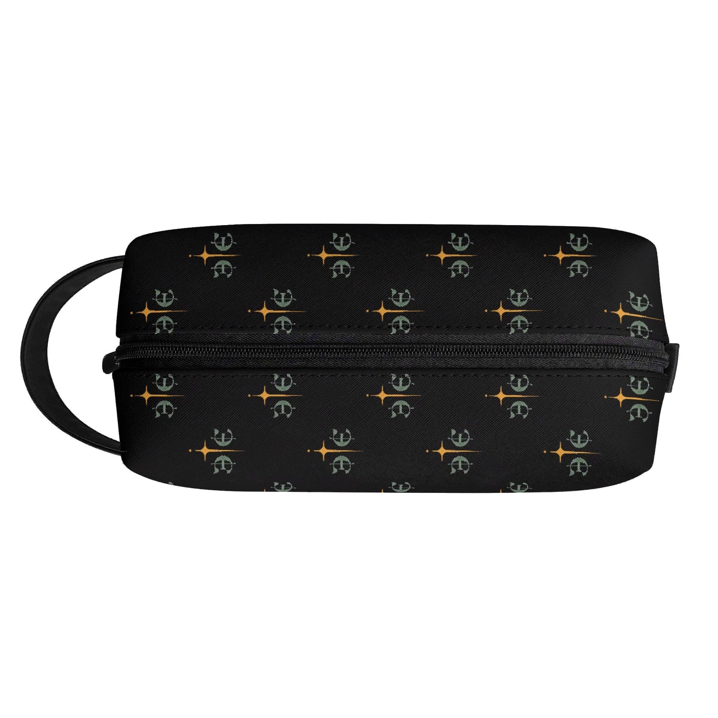 Travel PU Leather Toilettrie Bag Makeup Cosmetics Organizer