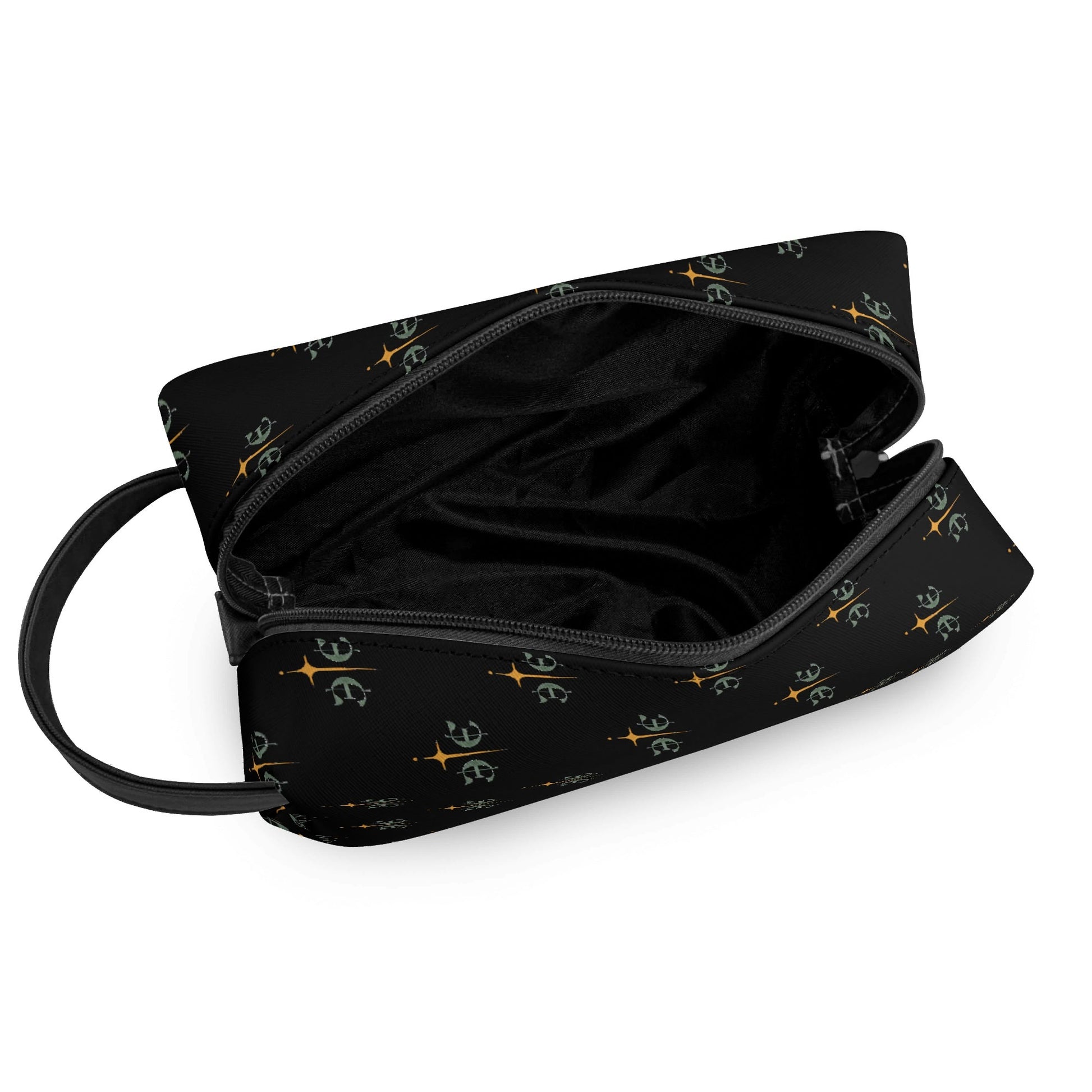 Travel PU Leather Toilettrie Bag Makeup Cosmetics Organizer