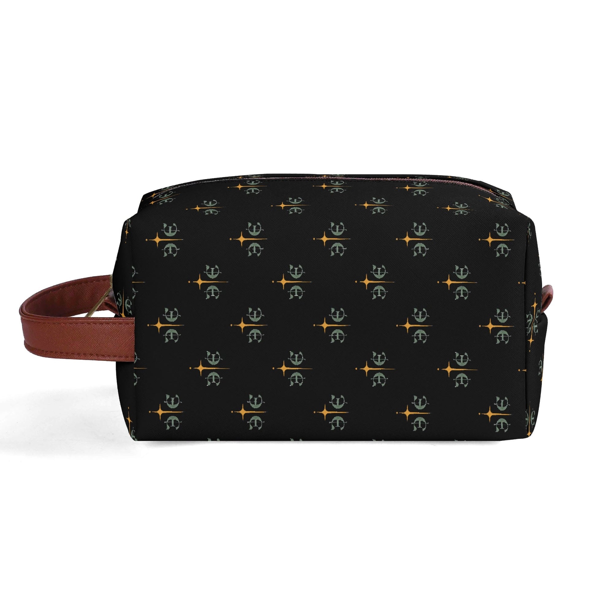 Travel PU Leather Toilettrie Bag Makeup Cosmetics Organizer