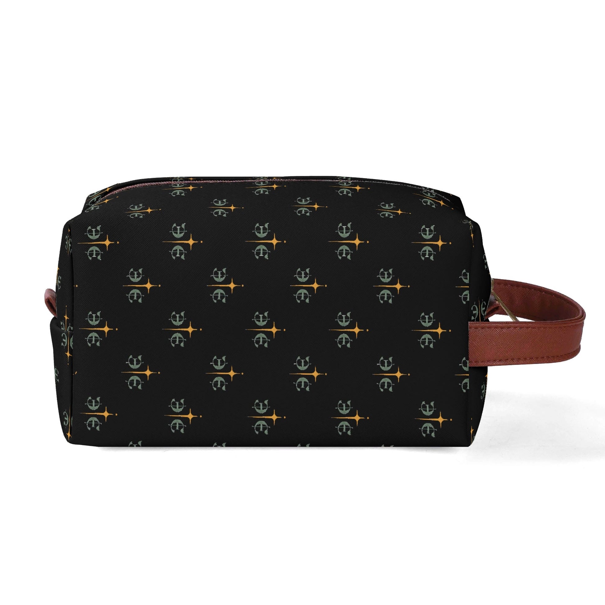 Travel PU Leather Toilettrie Bag Makeup Cosmetics Organizer