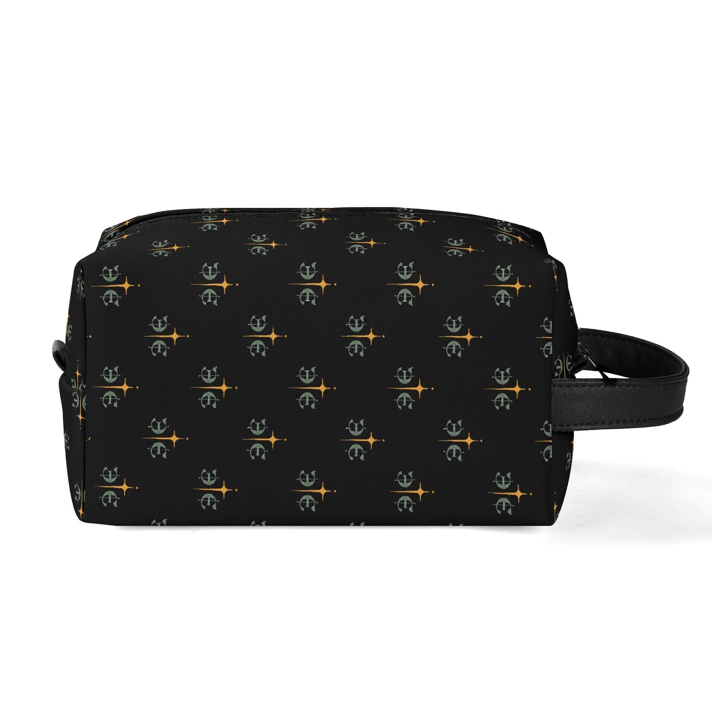 Travel PU Leather Toilettrie Bag Makeup Cosmetics Organizer