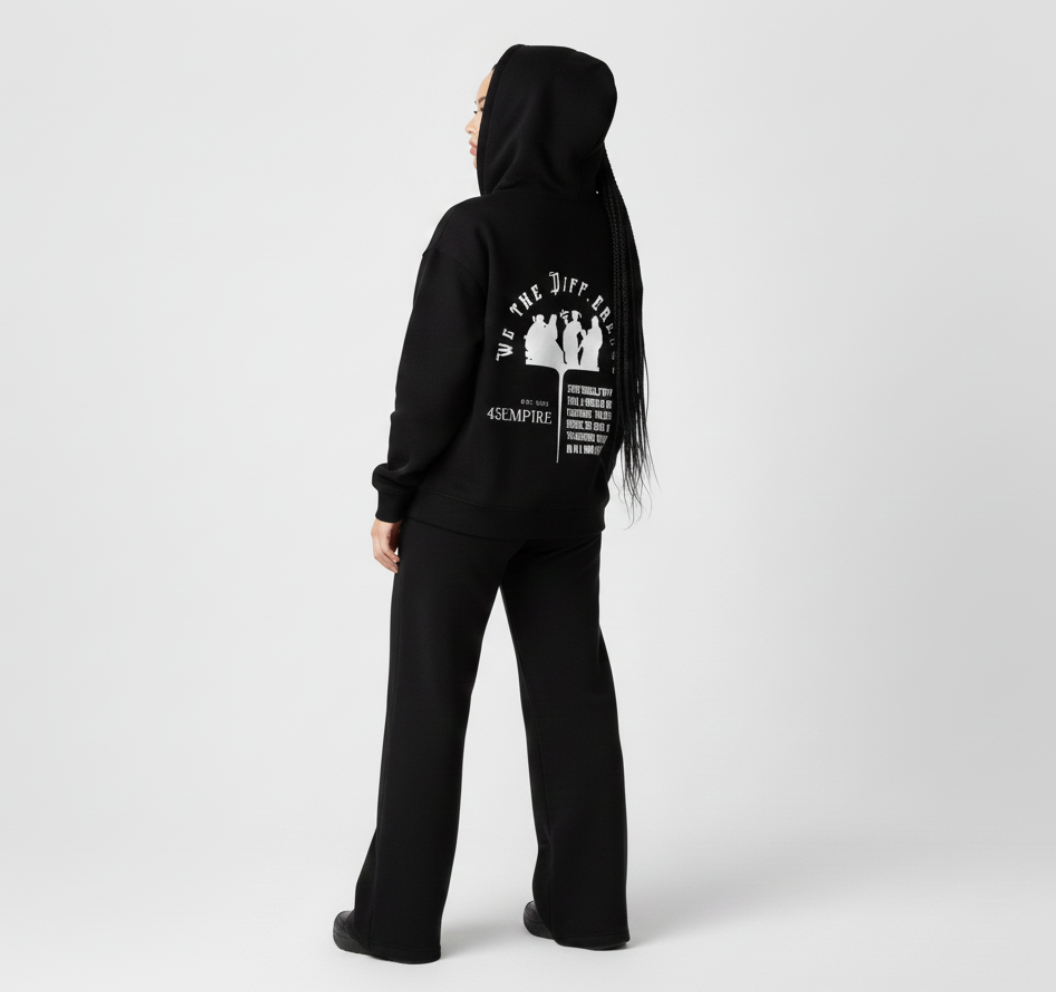 Sweat à capuche oversize unisexe